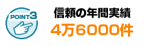 信頼の年間施工実績は4万6000件
